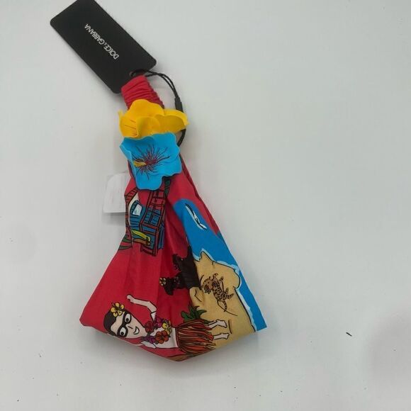 Dolce and Gabbana Printed Elastic Headband with Tags - Picture 4 of 9